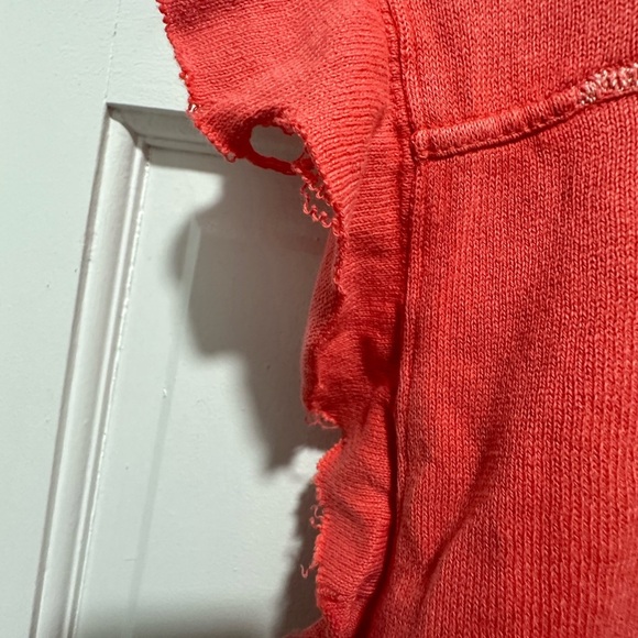 Coral Free People We The Free Warrior Sleeveless Women's Top Size Medium - Picture 5 of 6